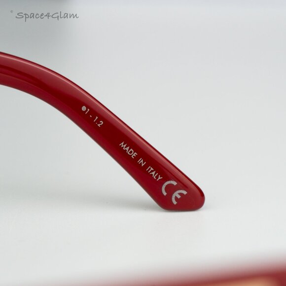 BRAND NEW Dior DIORSIGNATURE B1U 35C0 Shiny Red Green Women Butterfy Sunglasses - Picture 9 of 11